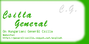 csilla general business card
