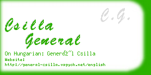 csilla general business card